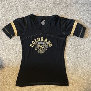 Women’s Pro Edge Black and Gold CU Colorado Buffaloes Tee
